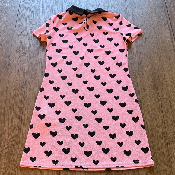 SHEIN Pink and Black Heart Kids Dress - Picture 3 of 5